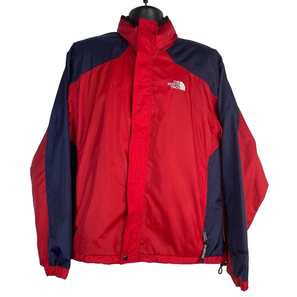 The North Face Jacket‎ Hydrenaline Men XL Red Navy Windbreaker Hooded Rain Lined
